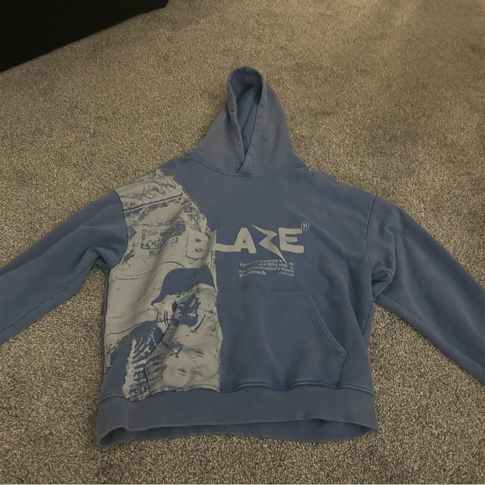 Blue Blaze Graphic Hoodie